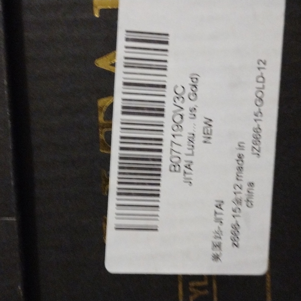 Jitia men's black and gold  slip on dress shoes. Size 12' - Picture 8 of 8